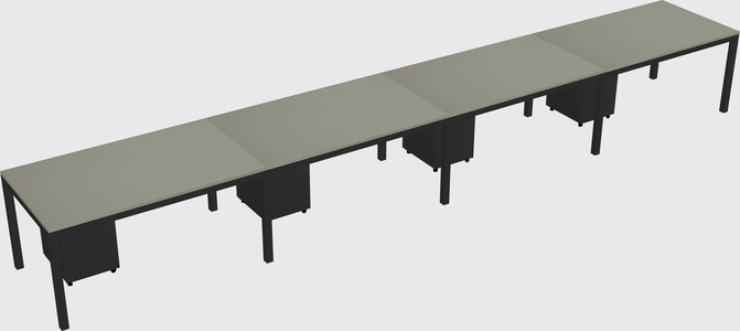 Rectangular desk