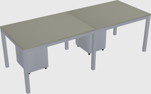 Rectangular desk