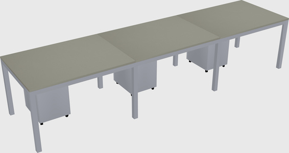 Rectangular desk