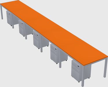 Rectangular desk