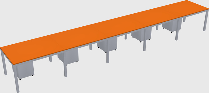 Rectangular desk