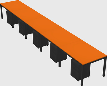 Rectangular desk