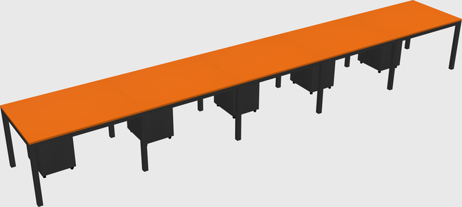 Rectangular desk