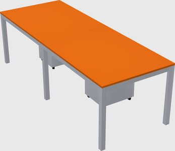 Rectangular desk