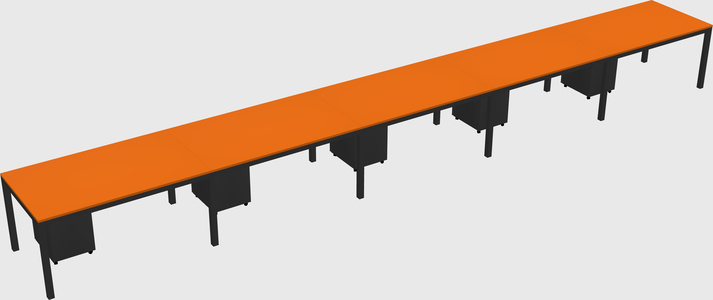 Rectangular desk