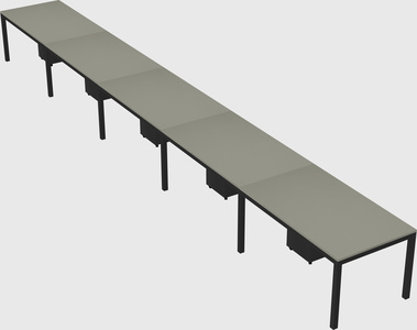 Rectangular desk