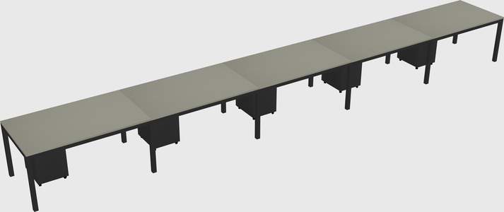Rectangular desk