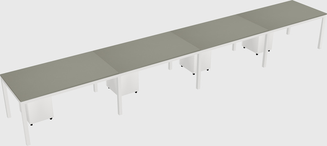 Rectangular desk
