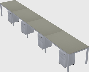 Rectangular desk