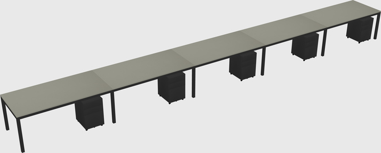 Rectangular desk