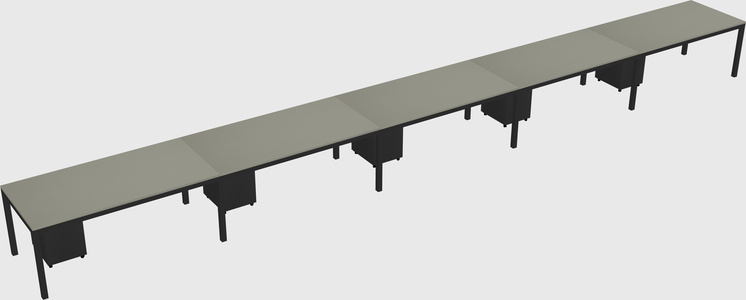 Rectangular desk