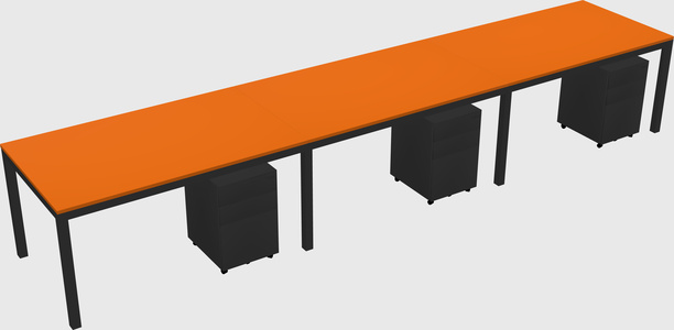 Rectangular desk