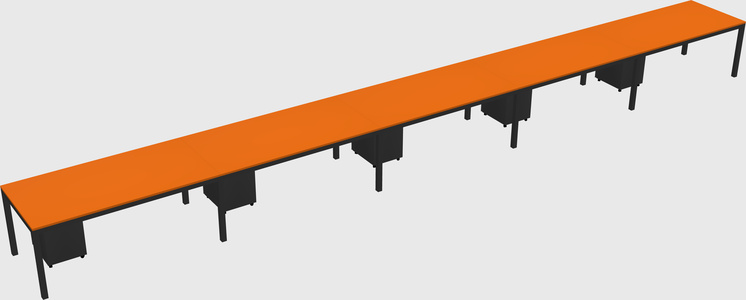 Rectangular desk