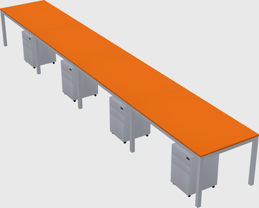 Rectangular desk