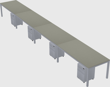 Rectangular desk