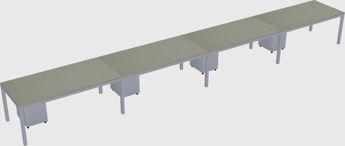 Rectangular desk