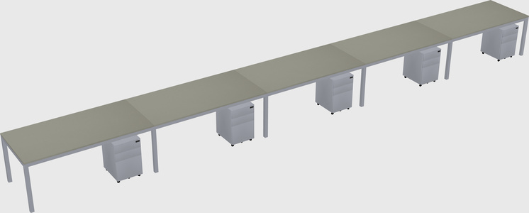 Rectangular desk