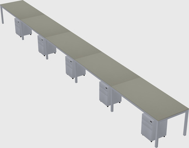 Rectangular desk