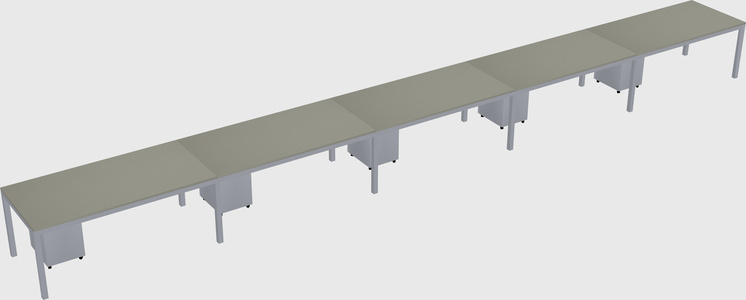 Rectangular desk
