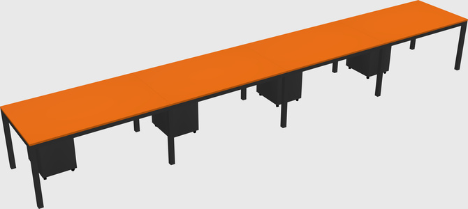 Rectangular desk