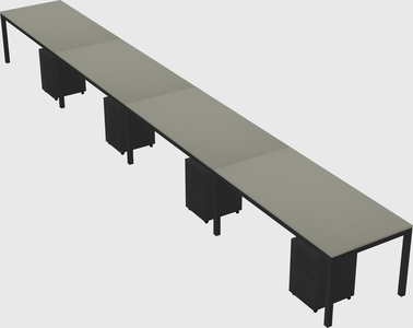 Rectangular desk