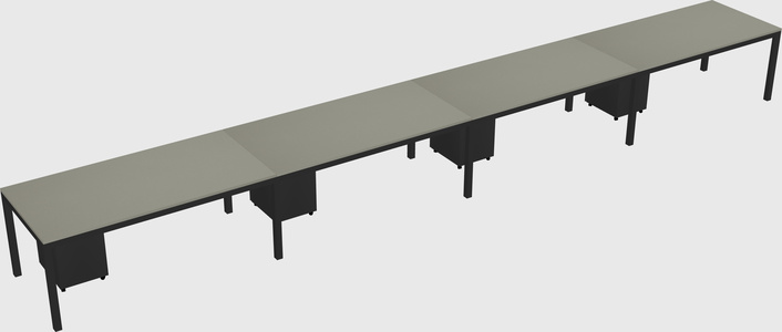 Rectangular desk