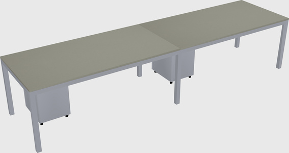 Rectangular desk