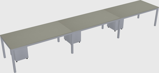 Rectangular desk