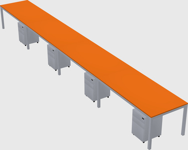 Rectangular desk