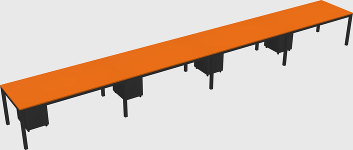 Rectangular desk