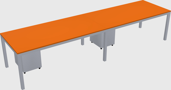 Rectangular desk