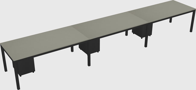Rectangular desk