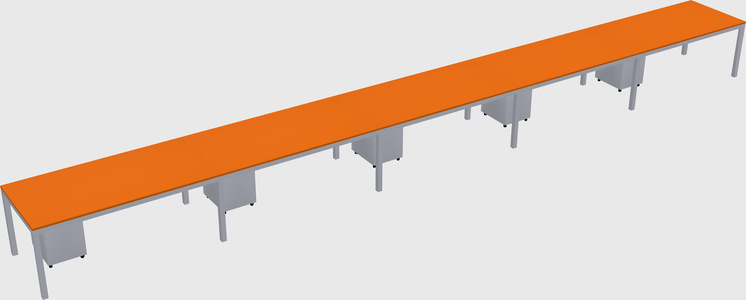 Rectangular desk