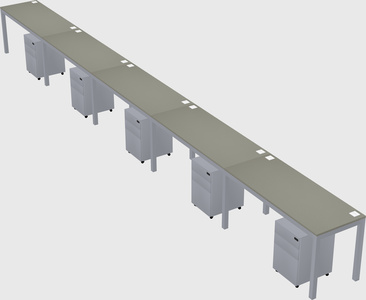 Rectangular desk