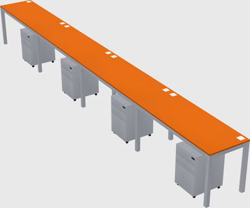 Rectangular desk