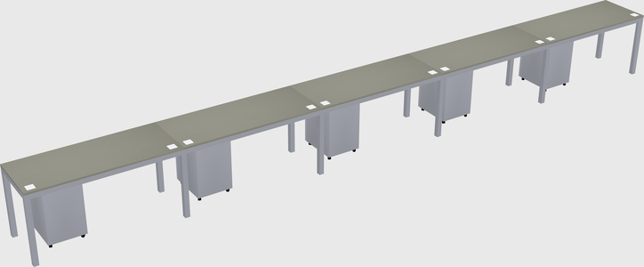 Rectangular desk