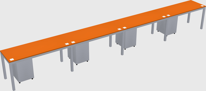 Rectangular desk