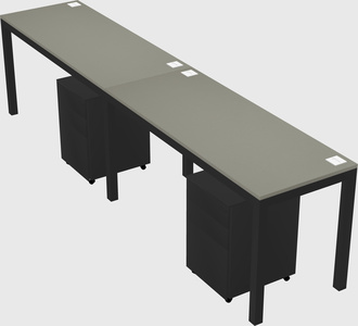 Rectangular desk
