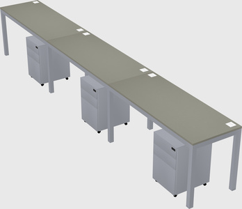 Rectangular desk