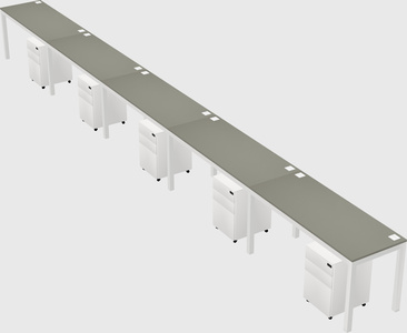 Rectangular desk