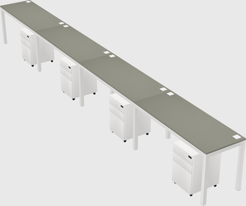 Rectangular desk