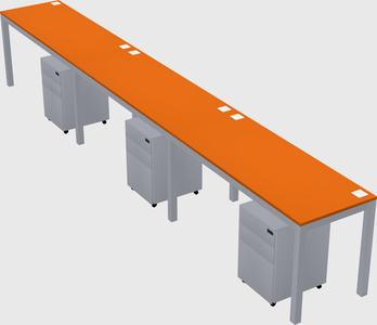 Rectangular desk