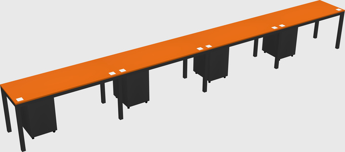 Rectangular desk
