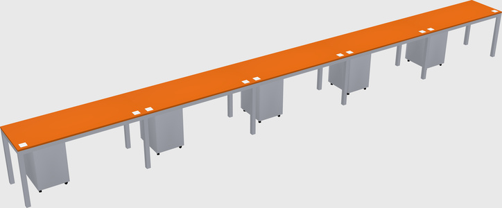 Rectangular desk