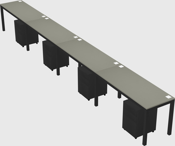Rectangular desk