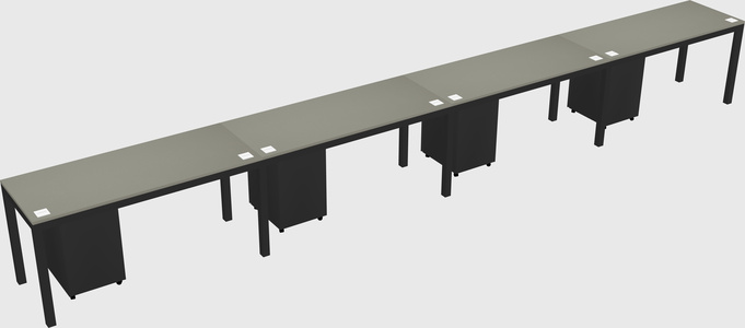 Rectangular desk