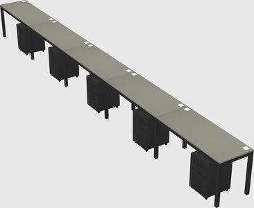 Rectangular desk