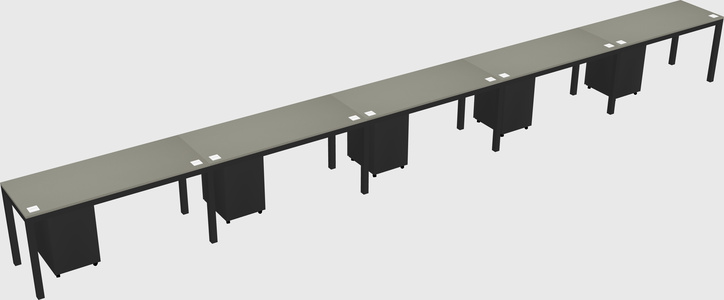 Rectangular desk