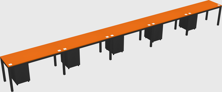 Rectangular desk