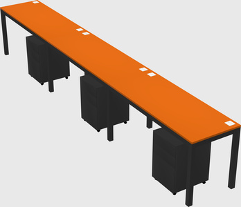 Rectangular desk